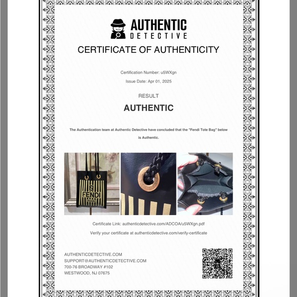 Fendi Fazzuolo Mini Black Pequin Pouch Bag with COA - Picture 2 of 2